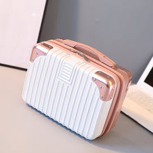 Load image into Gallery viewer, Vintage Luggage Mini Makeup Case 14-Inch Carry-On Bag