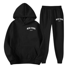 Load image into Gallery viewer, Men's Hoodie Set Solid Color Two-Piece