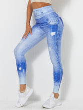 Load image into Gallery viewer, Barbie Denim Peach Yoga Pants-Slim Fitness Leggings