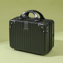 Load image into Gallery viewer, Vintage Luggage Mini Makeup Case 14-Inch Carry-On Bag