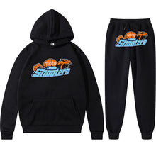 Load image into Gallery viewer, Men's Loose Graphic Print Long Sleeve Hooded Sweatshirt Two-Piece Set