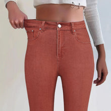 Load image into Gallery viewer, Military Green High Elastic Skinny Fit Long Jeans for Women