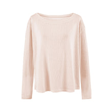 Load image into Gallery viewer, Smooth Semi-Transparent Lyocell, Lazy Two-Way Wear, One-Shoulder Slash Neck, Bare-Skin Feel, Long Sleeve
