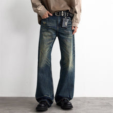 Load image into Gallery viewer, Washed denim jeans