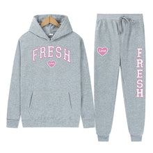 Load image into Gallery viewer, Punk Rock Street Style Hoodie Sweatshirt Two-Piece Set
