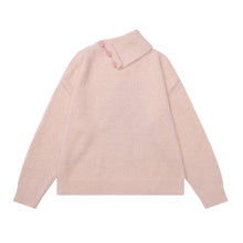 Load image into Gallery viewer, Diagonal button large lapel sweater
