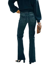 Load image into Gallery viewer, Fashion High Waist Stretch Flare Jeans Women Trousers Black