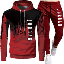 Load image into Gallery viewer, Men's 2-Piece Lightweight Hooded Sweatshirt and Jogger Set
