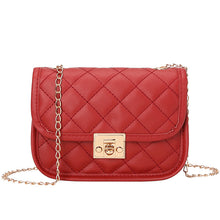 Load image into Gallery viewer, Small square bag embroidered diamond grid women's bag