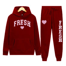 Load image into Gallery viewer, Punk Rock Street Style Hoodie Sweatshirt Two-Piece Set