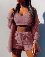 Load image into Gallery viewer, Women's autumn and winter new home clothing casual suit jacket shorts vest