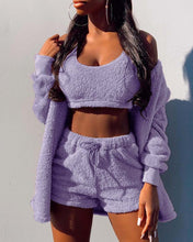 Load image into Gallery viewer, Women's autumn and winter new home clothing casual suit jacket shorts vest