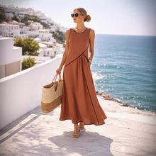 Lade das Bild in den Galerie-Viewer, A-line Dress Women Vacation StyleFashion Summer Mediterranean Casual Dress
