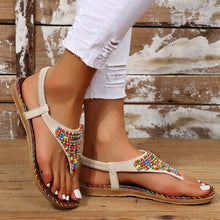 Load image into Gallery viewer, Women Comfortable Toe-Strap Rhinestone Flip-Flops