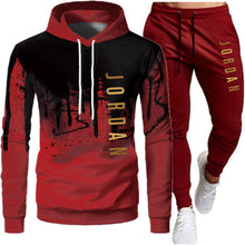 Load image into Gallery viewer, Men's 2-Piece Lightweight Hooded Sweatshirt and Jogger Set