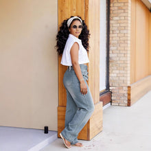 Load image into Gallery viewer, Street Style Detachable Multi-Pocket Belted Washed Distressed Denim Pants