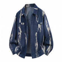 Load image into Gallery viewer, Men's Casual Tie-Dye Long Sleeve Collared Loose Irregular Shirt Jacket