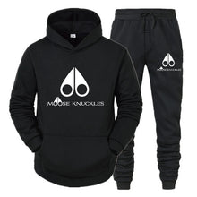 Load image into Gallery viewer, Men's Plus Size Spider Print Hoodie and Sweatpants Set