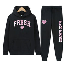 Load image into Gallery viewer, Punk Rock Street Style Hoodie Sweatshirt Two-Piece Set