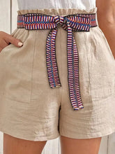 Load image into Gallery viewer, Tied High Waist Shorts