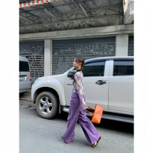 Load image into Gallery viewer, Narrow high waisted slightly flared jeans for women