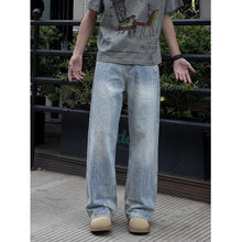 Load image into Gallery viewer, Jeans Men Lightweight Straight Leg High-End Loose Wide Leg Long Pants