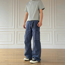 Load image into Gallery viewer, Retro Distressed Clean Fit Straight Leg Denim Pants