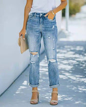 Load image into Gallery viewer, European And American Fashion Trend Ripped Jeans