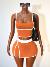 Load image into Gallery viewer, Two Piece Vest and Hip Skirt Set