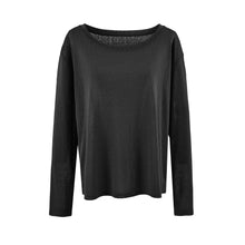 Load image into Gallery viewer, Smooth Semi-Transparent Lyocell, Lazy Two-Way Wear, One-Shoulder Slash Neck, Bare-Skin Feel, Long Sleeve