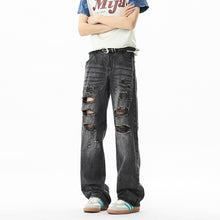 Load image into Gallery viewer, Distressed ripped jeans