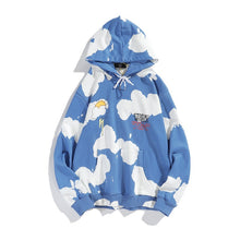Load image into Gallery viewer, Kanye Blue Sky and White Clouds Tie Dyed Oversized Hoodie