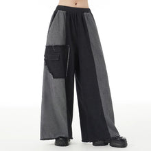 Load image into Gallery viewer, Contrast Stitching Wide-leg Jeans Women Autumn and Winter New Women Jeans Fashion Casual Ladies Jeans