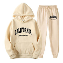 Load image into Gallery viewer, Oversize Fleece-Lined Long Sleeve Pullover Hoodie Set