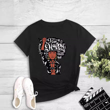 Load image into Gallery viewer, Printed Round Neck Pullover T-Shirt for Women