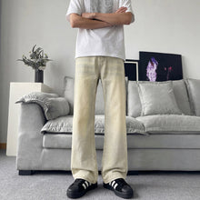 Lade das Bild in den Galerie-Viewer, Slant Cut Flared Clean Fit Straight Leg Slim Flared Pants Vibe Trendy