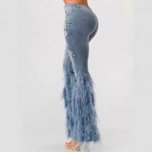 Load image into Gallery viewer, Fashion Casual Jeans with Beaded Long Tassels for Women