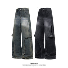 Load image into Gallery viewer, Mens Washed Gradient Denim Pants