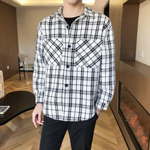 Load image into Gallery viewer, Men's Casual Plaid Long Sleeve Shirt Jacket Loose Fit