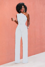 Load image into Gallery viewer, Women Off Shoulder Casual Jumpsuits Wide Leg Pants