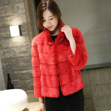 Load image into Gallery viewer, Women's Natural Mink Fur Jacket, Real Mink Fur Jacket, Short Coat, Warm Casual Jacket, Fashion, New