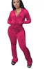 Lade das Bild in den Galerie-Viewer, Two Piece Corduroy Hoodie Matching Pants Sport Set