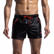 Lade das Bild in den Galerie-Viewer, PU Leather Running and Swimming Trunks