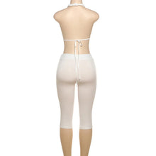 Lade das Bild in den Galerie-Viewer, V Neck New Casual Knitting Bikini Five-Part Pants Two-piece Set