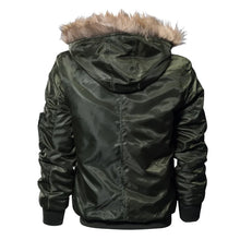 Load image into Gallery viewer, Military Bomber Tactical Jacket Wool Liner Parkas Hoodie Pilot Coat