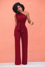 Load image into Gallery viewer, Women Off Shoulder Casual Jumpsuits Wide Leg Pants