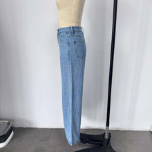 Lade das Bild in den Galerie-Viewer, Vintage Wide Leg Women Denim Solid Jeans
