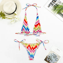 Lade das Bild in den Galerie-Viewer, Liu Ming Custom Printed Summer Sexy Push Up Brazillian Swimwear