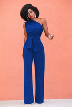 Load image into Gallery viewer, Women Off Shoulder Casual Jumpsuits Wide Leg Pants