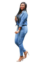 Charger l'image dans la galerie, Casual Women's Long Style Denim Jumpsuit